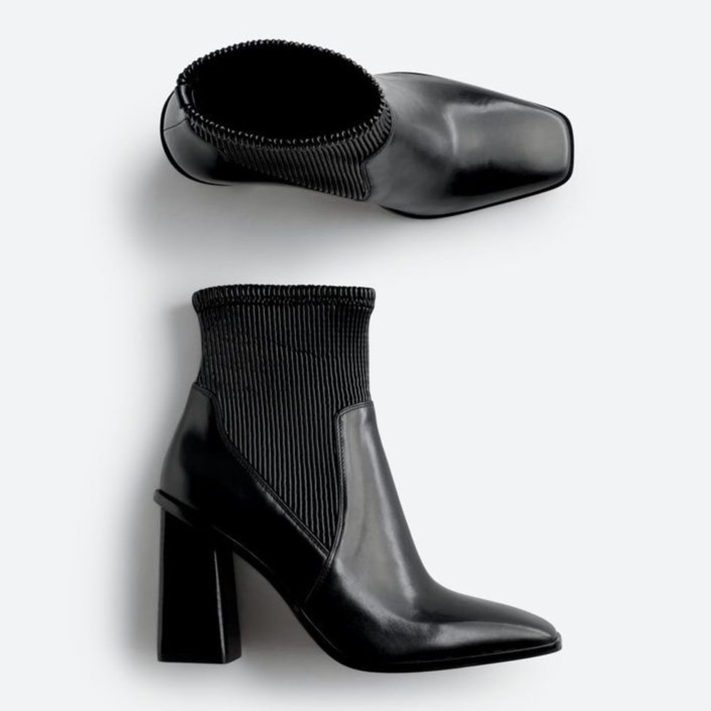 Vince Camuto Leather Sock Booties
